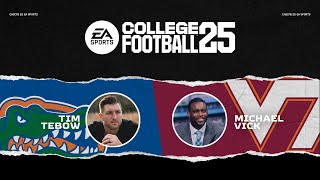 College Football 25 Gameplay  Mike Vick vs Tim Tebow [upl. by Ho188]