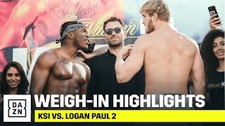 HIGHLIGHTS  KSI vs Logan Paul 2 WeighIn [upl. by Fattal]