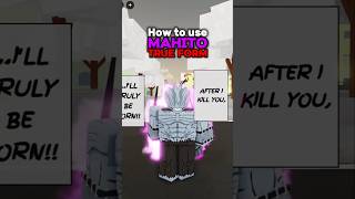 How to Use Mahitos True Form jujutsushenanigans roblox foryou shenanigans jjk jjs anime [upl. by Kinny]