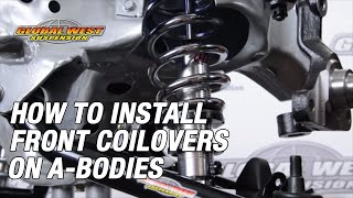 How To Install Front Coilovers On 19641972 Chevelle GTOOther Abodies [upl. by Ahsets227]