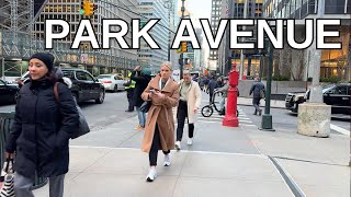 NEW YORK CITY Walking Tour 4K  PARK AVENUE [upl. by Gapin]