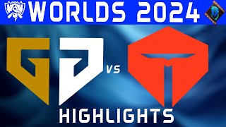 GEN vs TES Highlights  Worlds Swiss Stage 2024  GenG vs Top Esports by Onivia [upl. by Aikram]