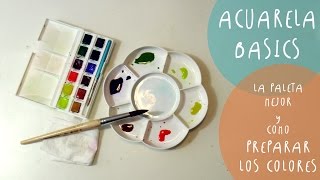 Tutorial ACUARELAS como preparar los colores y las PALETAS mejores by ART Tv [upl. by Suissac72]