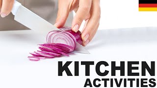 Lernen Sie englisch vokabeln  Tätigkeiten in der Küche Kitchen activities [upl. by Asela]