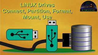 Linux Drives Connect Partition Format Mount and Use [upl. by Maje]