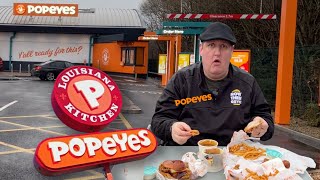 Trying POPEYES for the FIRST TIME [upl. by Ratep]