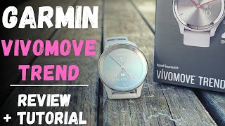 Garmin Vivomove Trend ausführliches Review deutsch [upl. by Netsrek]