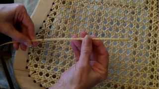 Weaving A Cane Seat Using the 7 Step Method [upl. by Fairley838]