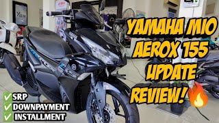 Yamaha Mio AEROX 155 Black 2023 Update Review Price Update Cash Down Monthly Rebates Langga Gail [upl. by Biernat]