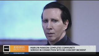 Marilyn Manson completes community service for New Hampshire incident [upl. by Francisco138]