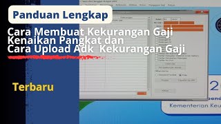 TerbaruCara Membuat Kekurangan Gaji Tahun 2022Tata Cara upload pada Aplikasi eSPM [upl. by Anitnatsnok555]