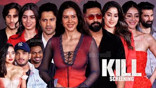 Celebrities arrives at KILL Movie Premiere  Varun Dhawan Janhvi Kapoor Vicky Kaushal Raghav [upl. by Jereld]