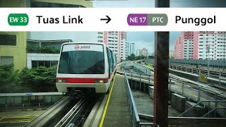 SG MRT Season 4 Ep 4  EW33 Tuas Link  NE17 Punggol [upl. by Ateinotna196]