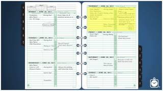 Closer Look DayTimer® 2PagePerWeek Planner Format [upl. by Einnalem265]