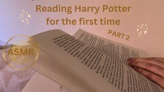 ASMR reading Harry Potter for the first time part 2 [upl. by Honeyman]