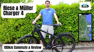 Riese and Müller Charger 4  100km Commute  Review amp Range Test [upl. by Amitaf]