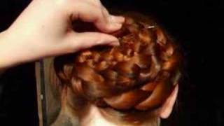 Tutoriel  chignon tressé double avec deux nattes [upl. by Brenk]