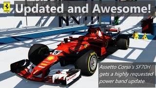 Assetto Corsa  Ferrari F1 SF70H Update  Review Drive and Talk [upl. by Fredrick]