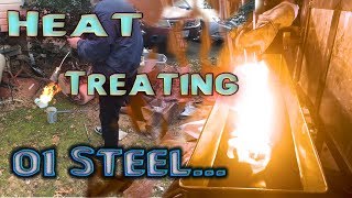 Knife Making  How to heat treat O1 steel [upl. by Quartis]