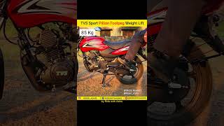 TVS Sport Pillion Footpeg Weight Lifting🔥😲shorts tvs tvssportbs6 tvsbikes [upl. by Sanjiv]