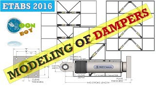 Etabs 2016 tutorial 15  Modeling of Dampers Direct Two way slab Building G6  Using IS Codes [upl. by Akeirahs]