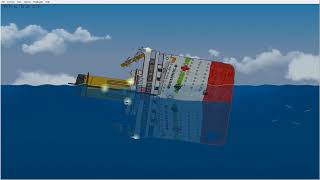 Britannic Sinking Animation  Floating Sandbox [upl. by Ained99]