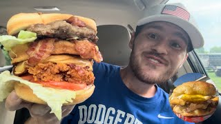 Hardee’s BLT Frisco Sandwiches and Ribeye Steak amp Egg Biscuit Review [upl. by Laehctim]