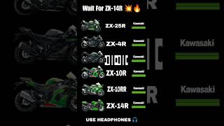 Kawasaki ZXR Series Sound Comparison 🔥🥵 zx25r zx4r zx6r zx6r zx10r zx10rr zx14r shorts [upl. by Ednihek558]