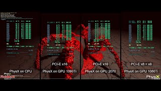 PhysX CPU vs GPU vs GPU PhysX [upl. by Onavlis]