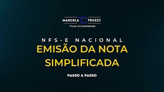 EMISSÃO DA NOTA FISCAL DE SERVIÇO ELETRONICA NO PORTAL NACIONAL  EMISSÃO DA NF SIMPLIFICADA [upl. by Llenram]