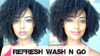 Refresh 2nd day Wash N Go Coarse Kinky Type 4 Hair [upl. by Eeramit]