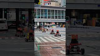 Kartings Racing en pleno Shibuya Tokyo [upl. by Remde]