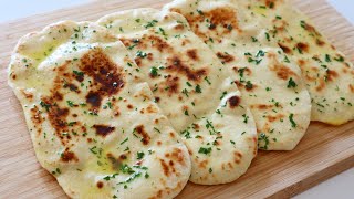 Easy 2Ingredient Flatbread Recipe  No Yeast No Egg [upl. by Beau]