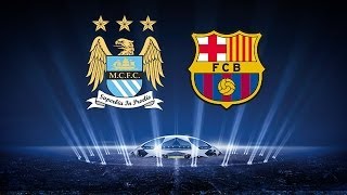 Fifa 14 Manchester City vs Barcelona Champions League Prediction Highlights [upl. by Ossy510]