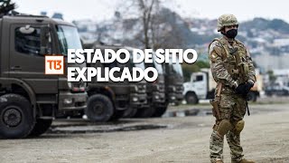 Qué es el Estado de Sitio que algunos parlamentarios piden en Chile por la crisis de seguridad [upl. by Ittam]