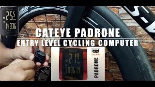 my cateye padrone entry level cycling computer stealth edition [upl. by Ylirama]