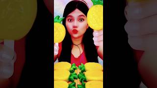 mai hoon subscriber 👍✌️ mukbang eating yellowcake fruit jellycake food fruitjellycake [upl. by Ebner98]