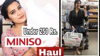 Miniso Haul Under 250 Rs Miniso Haul Everything Under 250 Rs Only  Super Style Tips [upl. by Miltie]