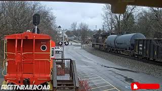 Norfolk Southern Locomotives on Jonesborough TN VR Railcam of 2223 w LOUD K5LA Horns [upl. by Andrews869]