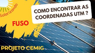 Como encontrar as Coordenadas UTM  Ponto de Conexão  Formulário Cemig solar NoteCAM inpe [upl. by Puett]