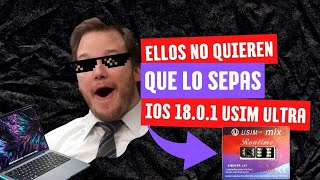 ✅ METODO DE LIBERACION PARA TU IPHONE 100 ESTABLE 2024 USIM ULTRA QPE IOS 1801🔥 [upl. by Ylro173]