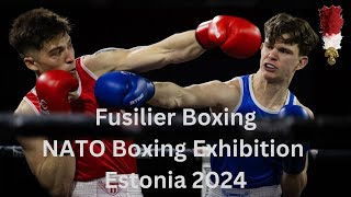 Fusilier Boxing  NATO Boxing Exhibition Estonia 2024  British Army Boxing [upl. by Gnod8]