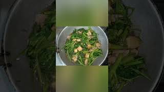 Quick Recipe Baon Serye Episode ni uncleBoBtv Adobong Kangkong with Pork amp Tofu [upl. by Ujawernalo]