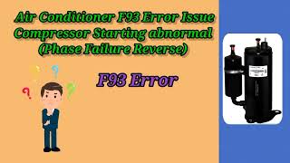 How to repair error F 93 inverter AC II Air conditioner F93 error issue II F93 Error [upl. by Creamer]