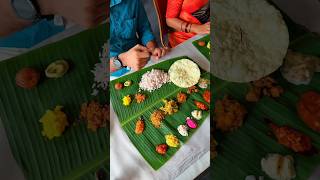 💢 Eating Kalyana Sadya  🔥Kollam Thiruvananthapuram Style👌  Bhagavathy Catering 💥🌈 [upl. by Kavita]