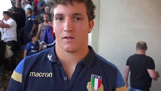 WR Under 20  Intervista a Lamaro post ItaliaGalles [upl. by Yemarej398]