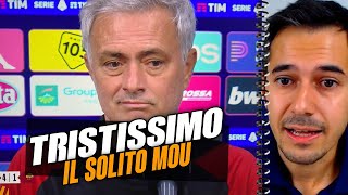 Il solito quottristissimoquot Mourinho dopo GenoaRoma [upl. by Branden94]