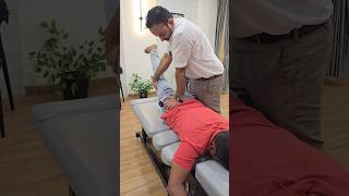 Lumber Adjustment by Dr Mushtaque Syed chiropractic physiotherapy asmrvideo backpain [upl. by Ardnik]