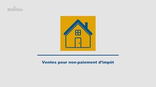 Ventes pour non paiement d’impôt au Nouveau Brunswick [upl. by Essilrahc389]