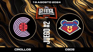 Criollos de Caguas vs Osos de Manatí  Juego 2  La Final Brava  BSN2024 [upl. by Kennard]